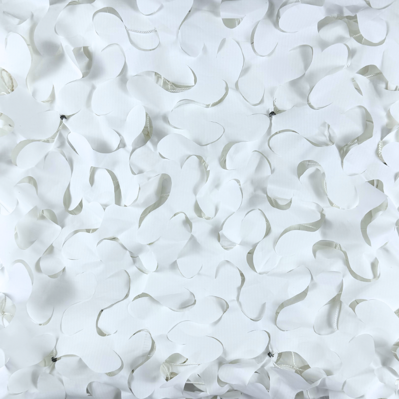 Reinforced camouflage net with steel cable