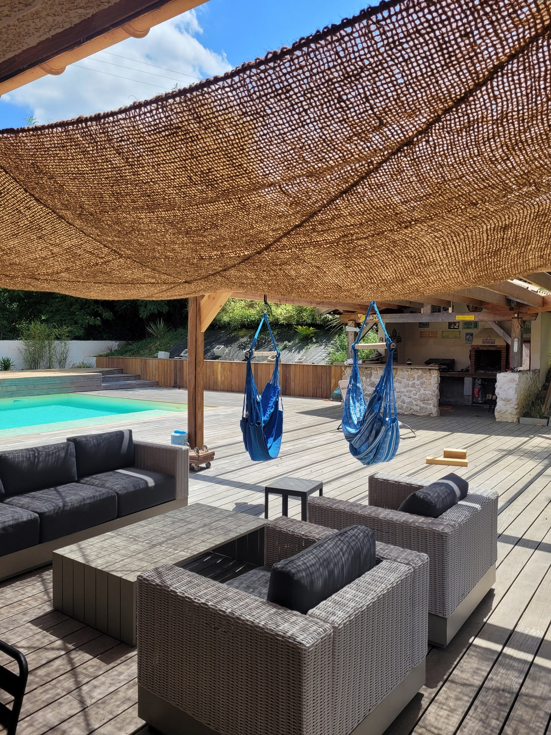 Filet de camouflage en fibre de coco