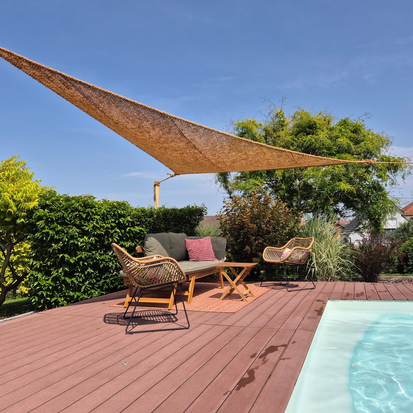 Filet de camouflage en fibre de coco