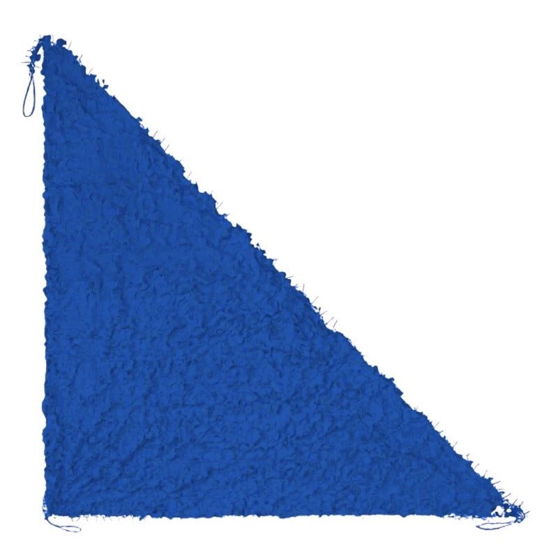 Blue triangular camouflage net