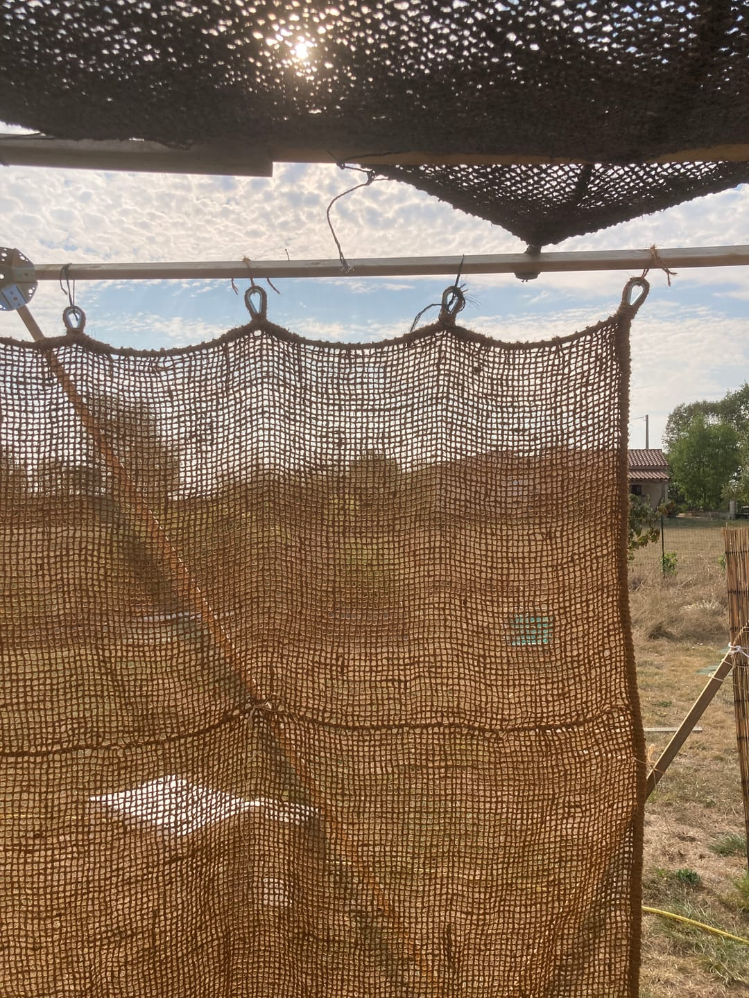 Coconut fiber curtain