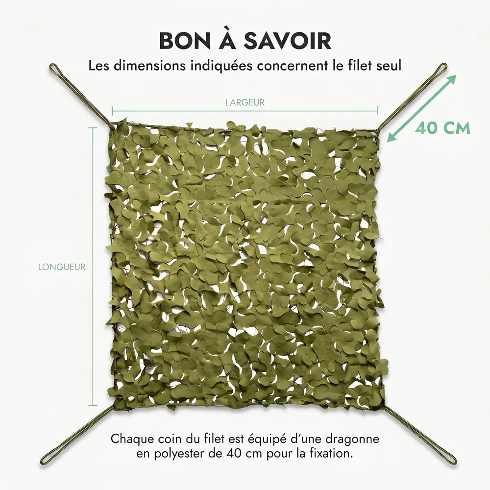 Triangular military camouflage net