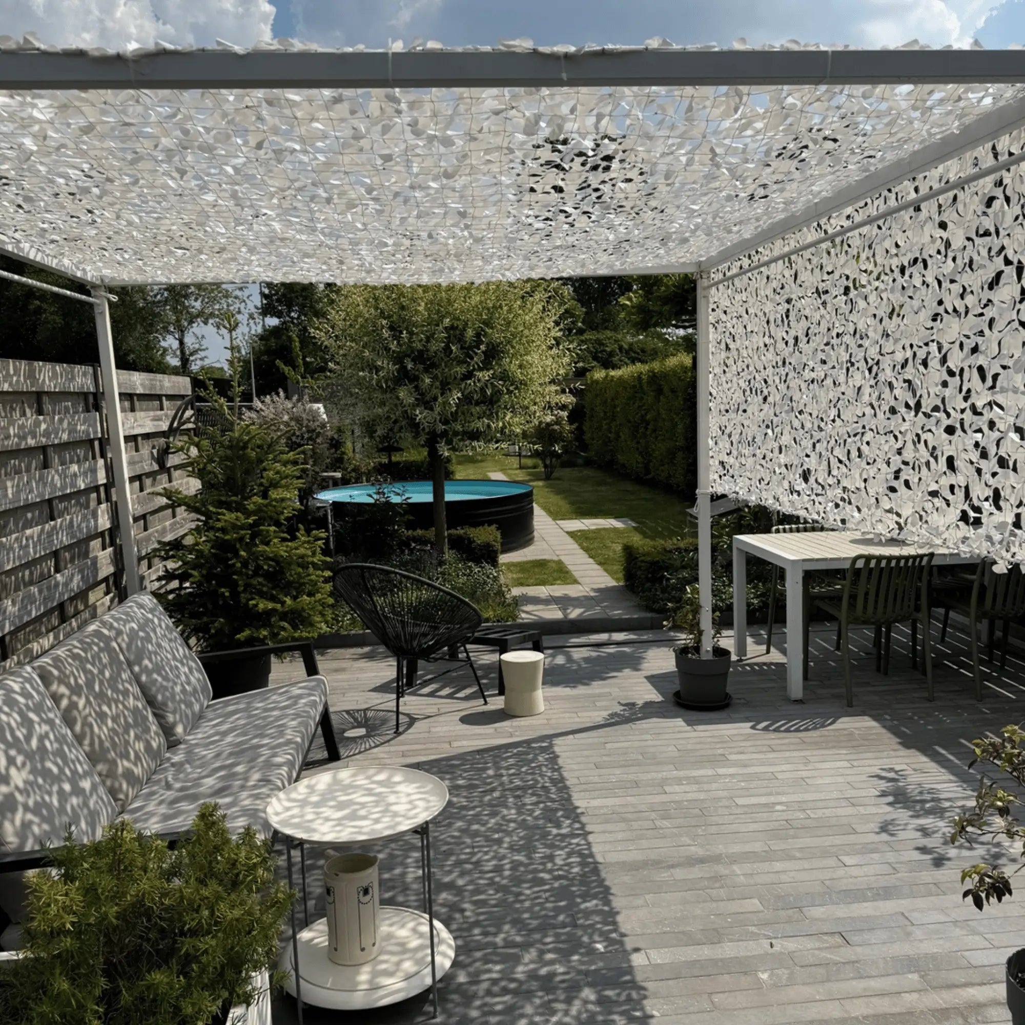 filet de camouflage pergola et rideau