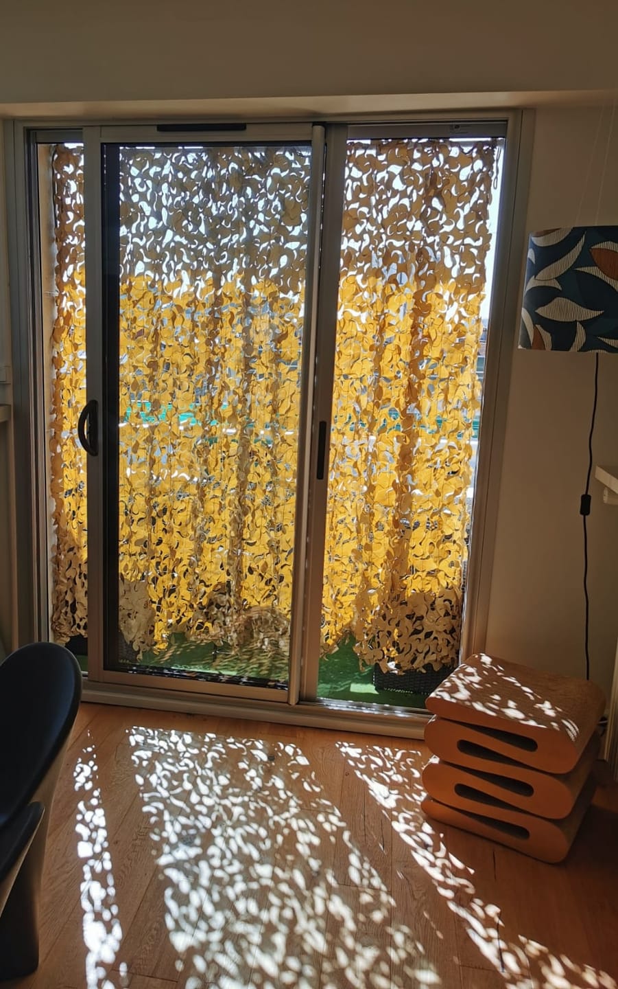 Rideau en filet de camouflage