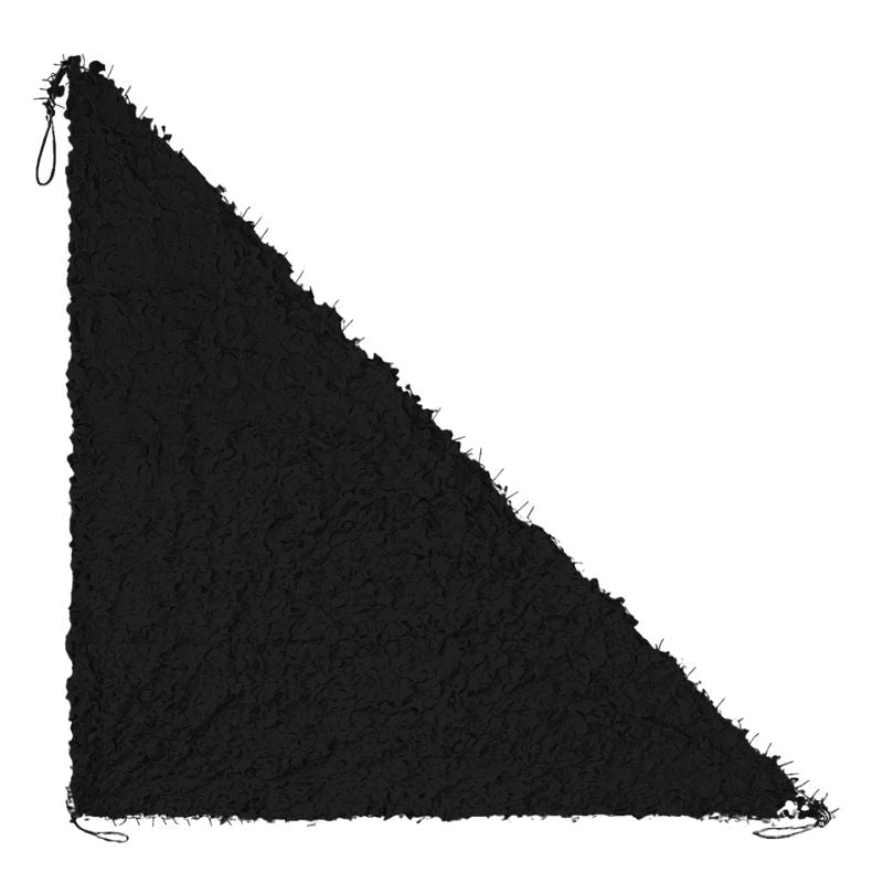 black triangular camouflage net