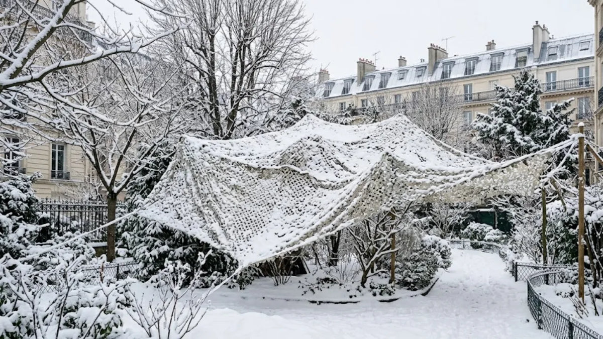 Filet de camouflage en hiver