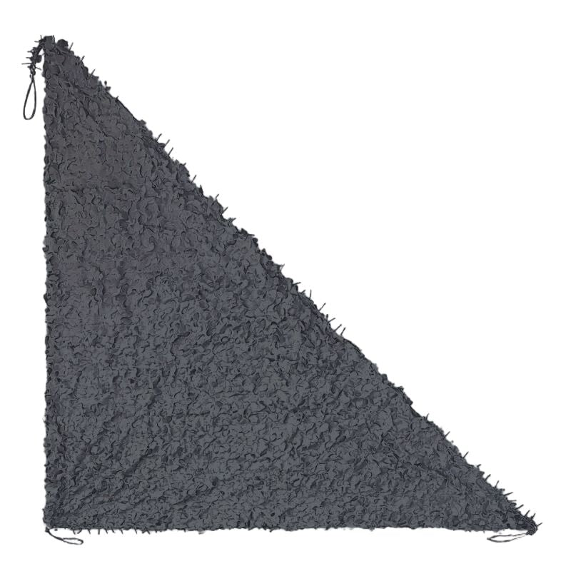 Gray triangular camouflage net