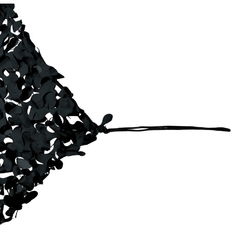 Black triangular camouflage net 