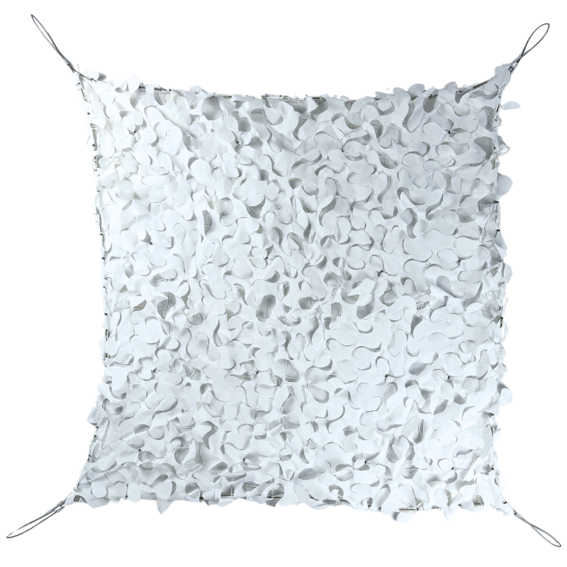 Reinforced camouflage net with steel cable
