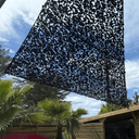 Black triangular camouflage net
