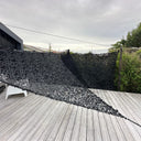 black triangular camouflage net