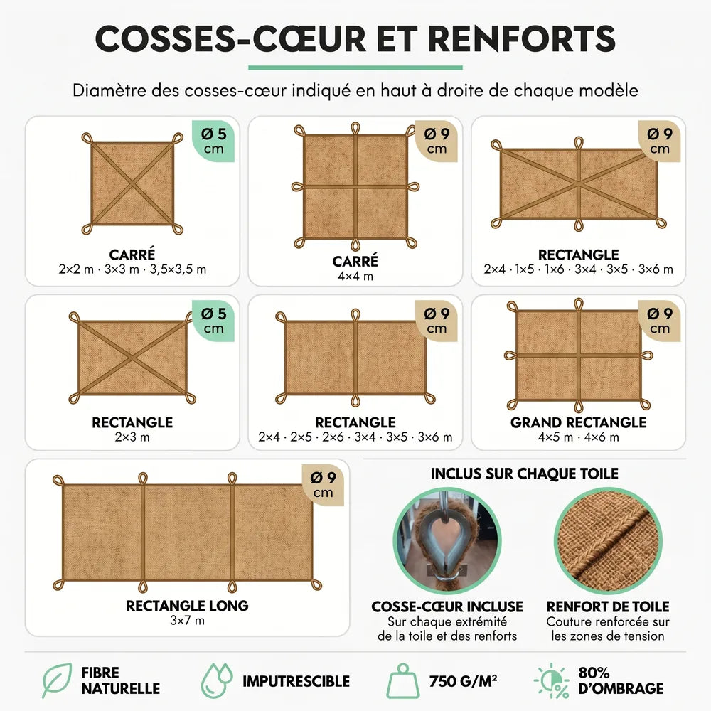 Coconut fiber camouflage net