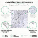 Reinforced steel cable camouflage net