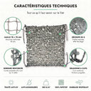 Triangular grey camouflage net
