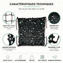 Reinforced black camouflage net