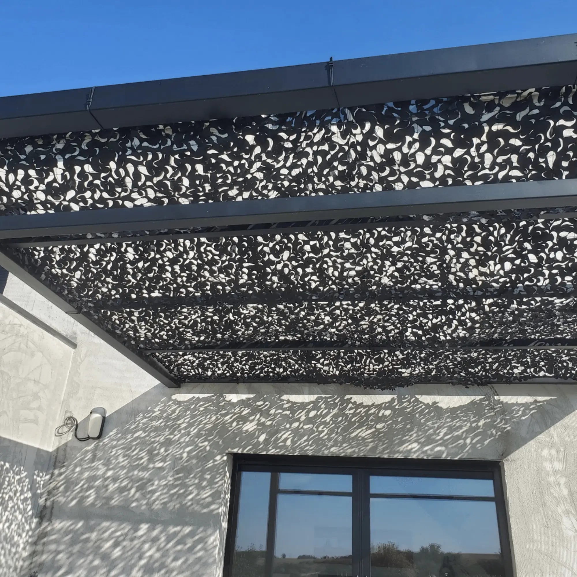 filet ombrage noir pergola 