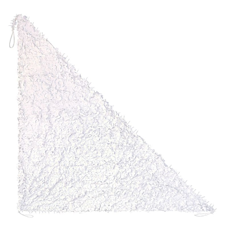 white triangular camouflage net