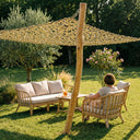 Wooden pole for camouflage netting