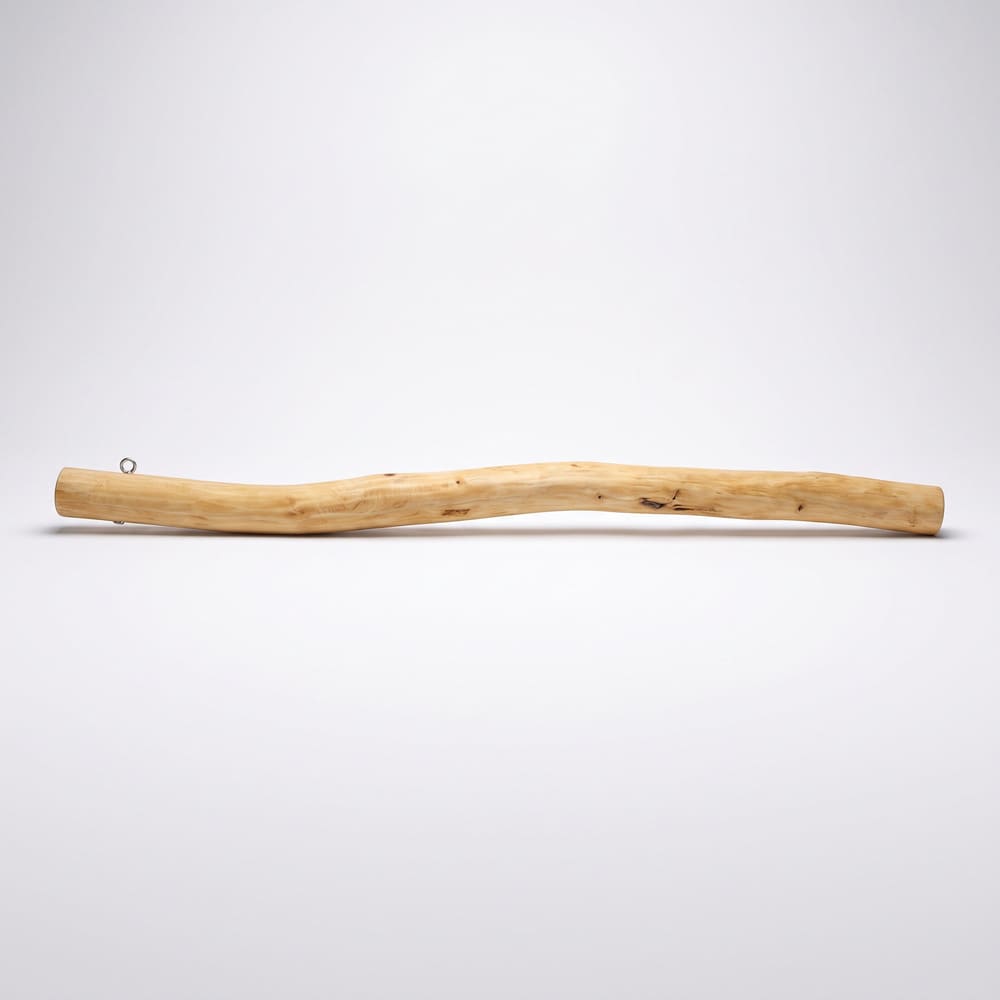 Wooden pole for camouflage netting