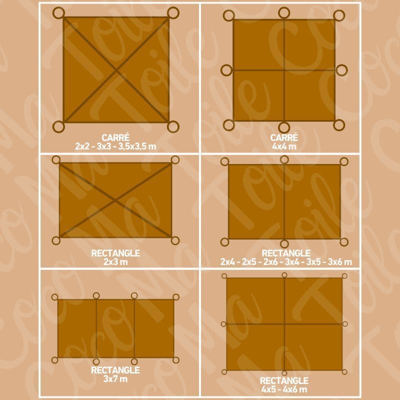 Filet de camouflage en fibre de coco
